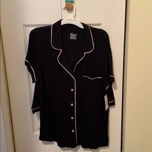 Target sleepwear black two piece set